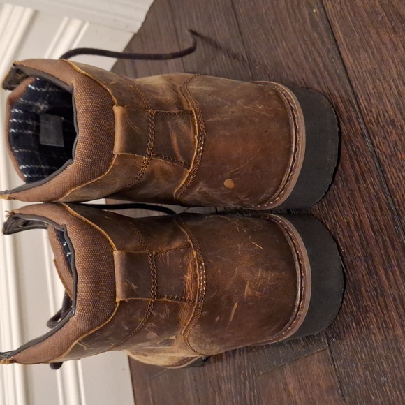 Furrow Brown Leather Boots Size 11 - Picture 3 of 10